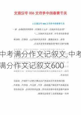 中考满分作文记叙文,中考满分作文记叙文600