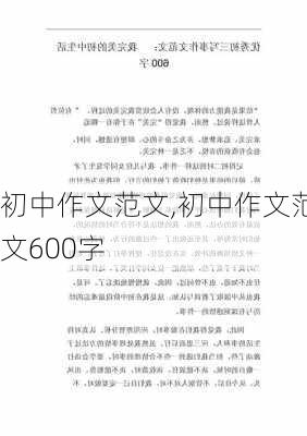 初中作文范文,初中作文范文600字-第2张图片-星梦范文网