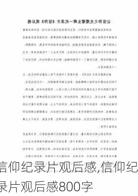 信仰纪录片观后感,信仰纪录片观后感800字-第2张图片-星梦范文网