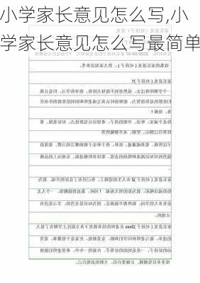 小学家长意见怎么写,小学家长意见怎么写最简单-第2张图片-星梦范文网