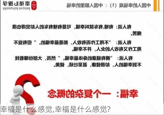 幸福是什么感觉,幸福是什么感觉?