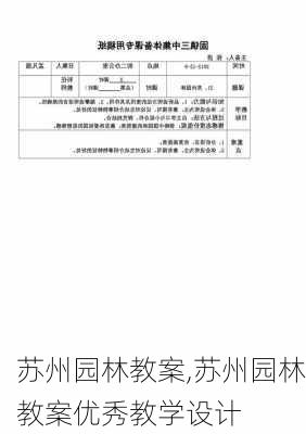 苏州园林教案,苏州园林教案优秀教学设计-第2张图片-星梦范文网