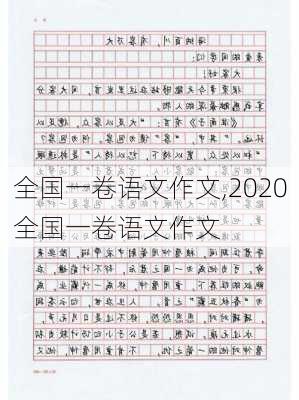 全国一卷语文作文,2020全国一卷语文作文-第2张图片-星梦范文网